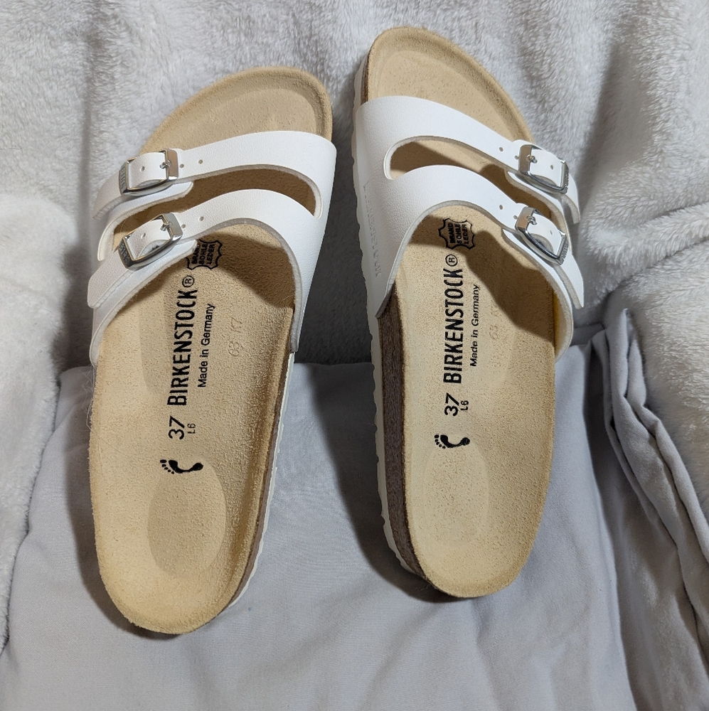 Birkenstock Women's White Ibiza Sandals